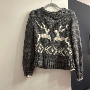 Free people reindeer sweater